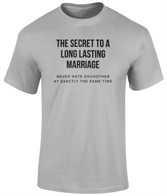 The secret to a long lasting marriage